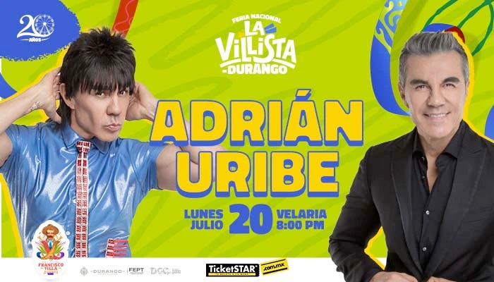 boletos Adrian Uribe Velaria Feria de Durango 2026