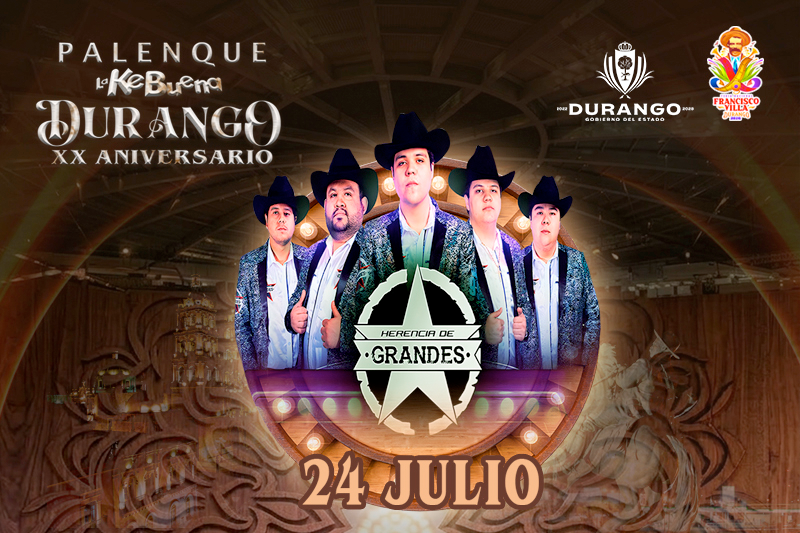 boletos Herencia de Grandes Palenque Durango 2026