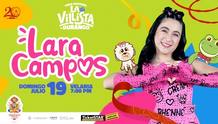 boletos Lara Campos Velaria Feria de Durango 2026